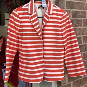 Ann Taylor NEW WITH TAG ORANGE AND CREAM BLAZER